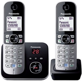 Inal�mbrico DECT base+extensi�n,LCD en blanco,